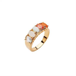 PICO JANET CRYSTAL RING RED MIX